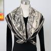 100% Mulberry Silk Scarf 90cm Square Twill Weave Paris Print Women