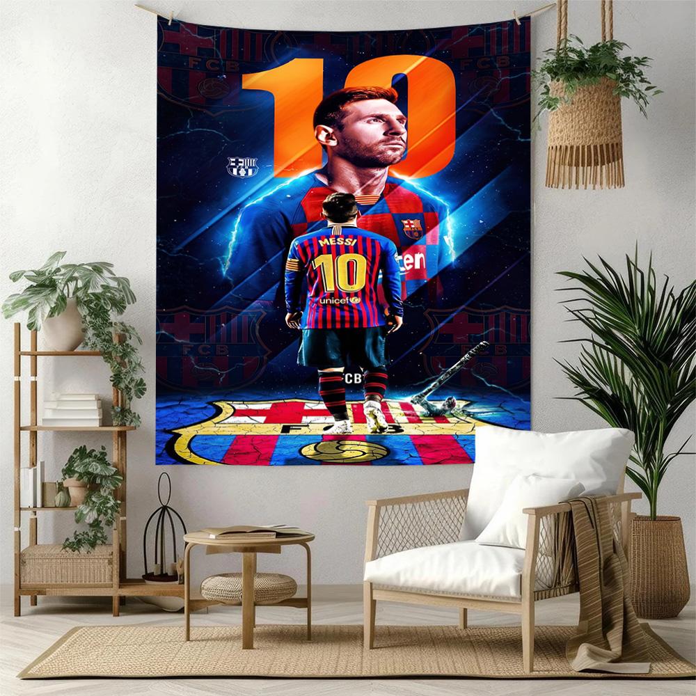 Messi Wall Decor Tapestry Art For Pet Memorial Birthdaywedding Party Backdrop Family Gift