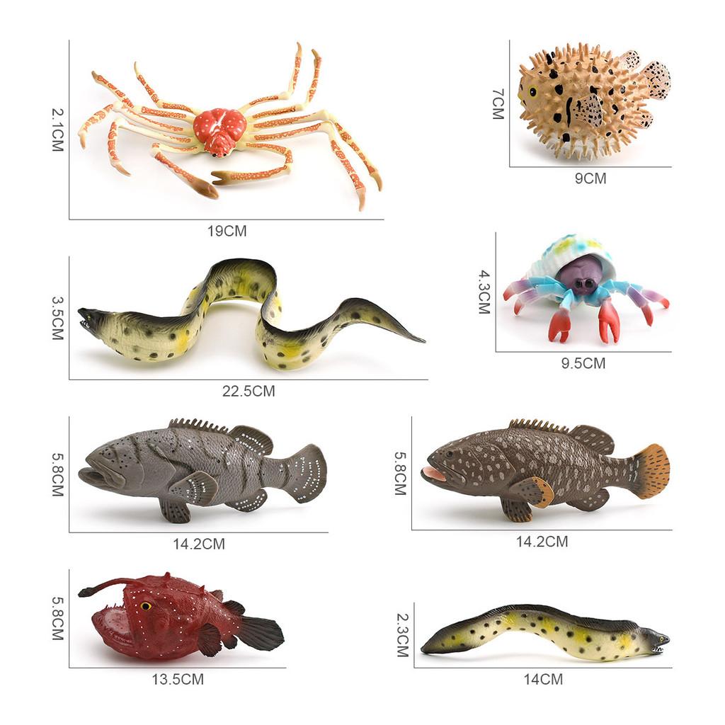 Ocean Creature Pvc Figures With Authentic Appearance For Educational Display And Gifts