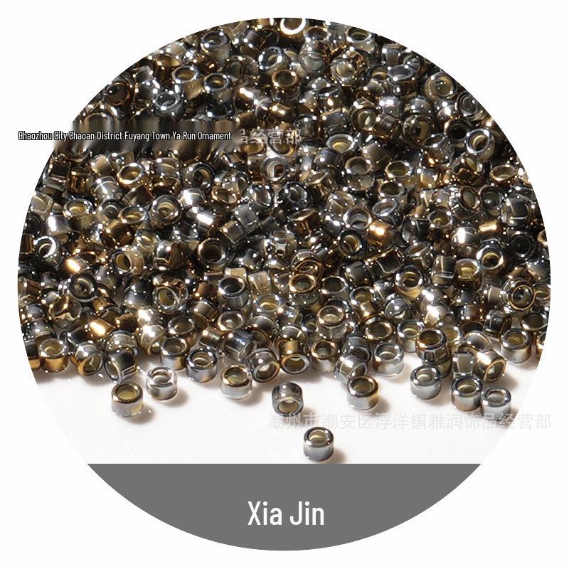 Perle di Vetro Riso Mezzo Oro 2,5 mm Stile Antico per Gioielli Fai da Te Fatti a Mano