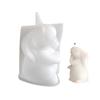Flexible Silikonform Hasenform Kerzenform Duftende Aromatherapie Gießform Handgefertigte Schreibtischdekoration Form