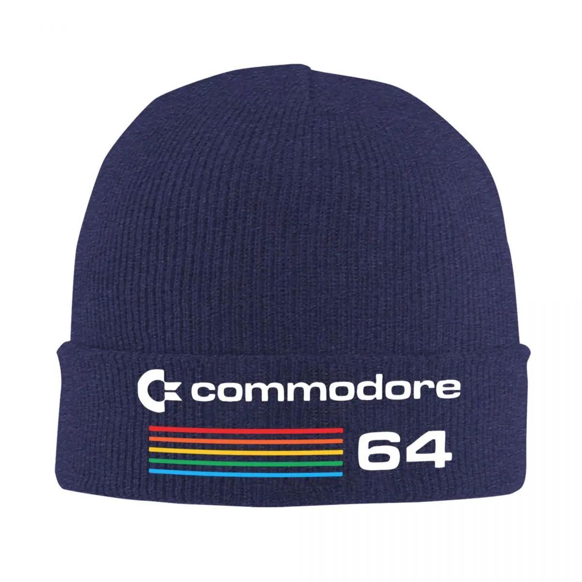 The Commodore 64 Knitted Caps for Women Men Beanie Autumn Winter Hats C64 Amiga Retro Computer Geek Nerd Casual Melon Cap