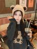 PPHOME Cute Bear & Girl Crew Neck Christmas Sweater - Autumn Winter Loose Fit, Age-Reducing Knit