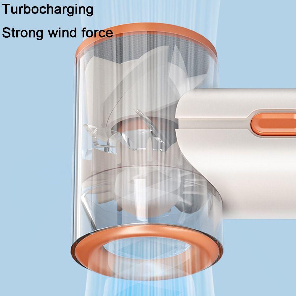 5 Gears Adjustable Handheld Fan USB Rechargeable Mini Turbo Air Cooling Fan  Travel