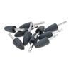 10Pcs 20mm Aluminum Oxide Mounted Grinding Stones Rotary Grinding Bits 1/4" Hex Shank for Electric Rotary Tools Drill Grinder