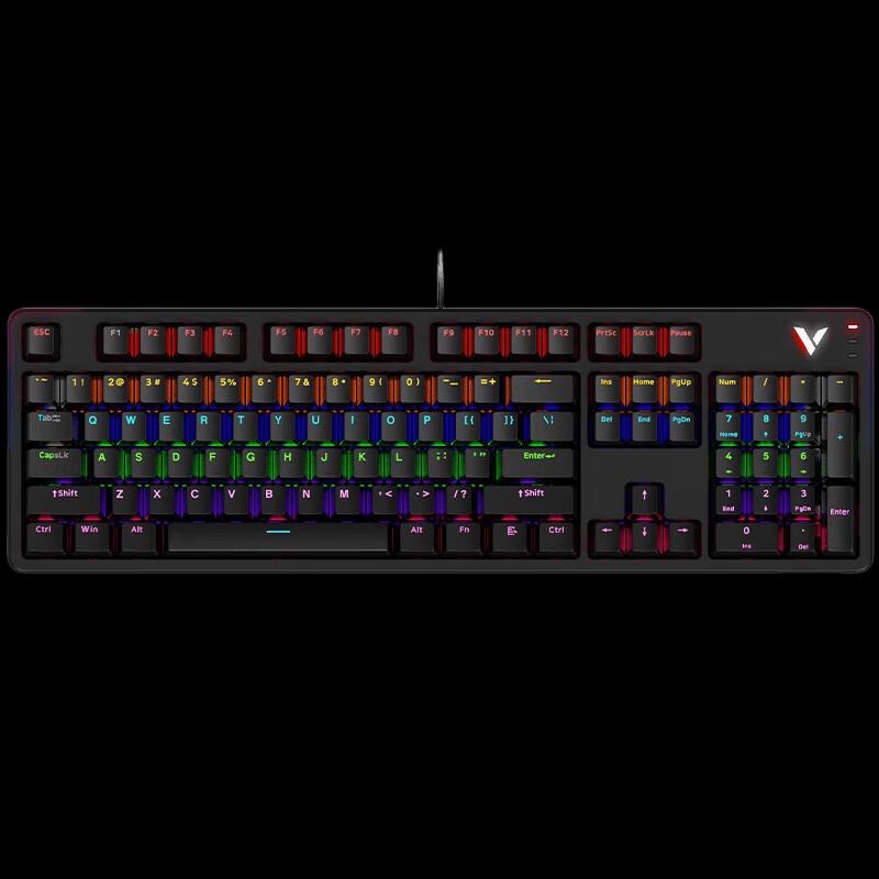 Rapoo V500PRO Verbessertes 104-Tasten kabelgebundenes mechanisches Gaming-Keyboard