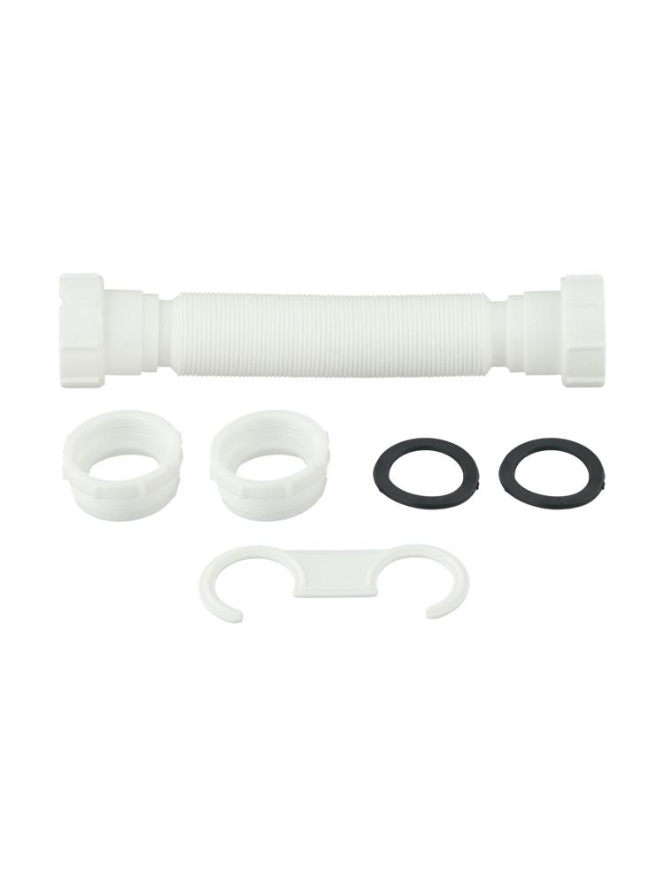 Dwugłowicowa Rura Odpływowa do Zlewu Elastyczny Łącznik Rur Średnica Wlotu 45mm Łazienkowa Kuchenna Rura Odpływowa do Zlewu Kanalizacyjna