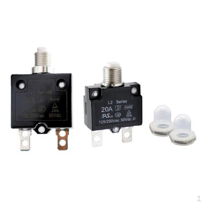 2X 125/250A 30A Circuit Breaker Overload Switch Resettable