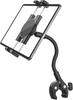 Woleyi Super Strong Metal Tablet Gooseneck iPad Stand for Exercise Pole Spin and Adjustable for and Compatible with Multiple Devices iPad Pro Air and
