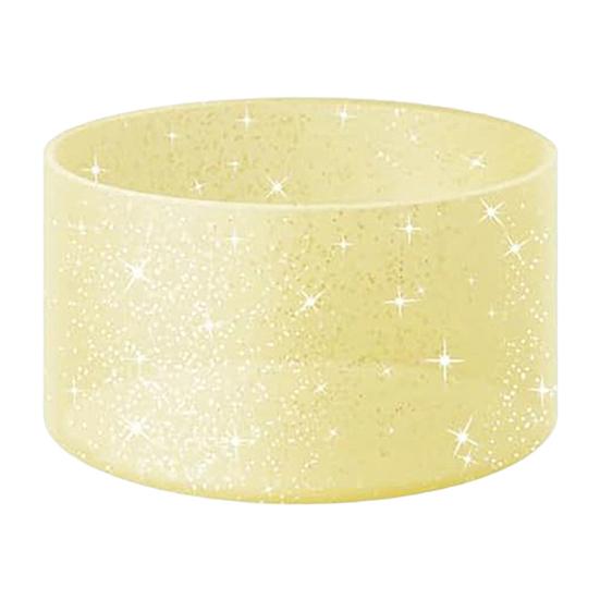 Silikonový návlek na kelímek s třpytkami, protiskluzový, tepelně izolační kryt, lehká podložka pod láhev na vodu pro tumbler