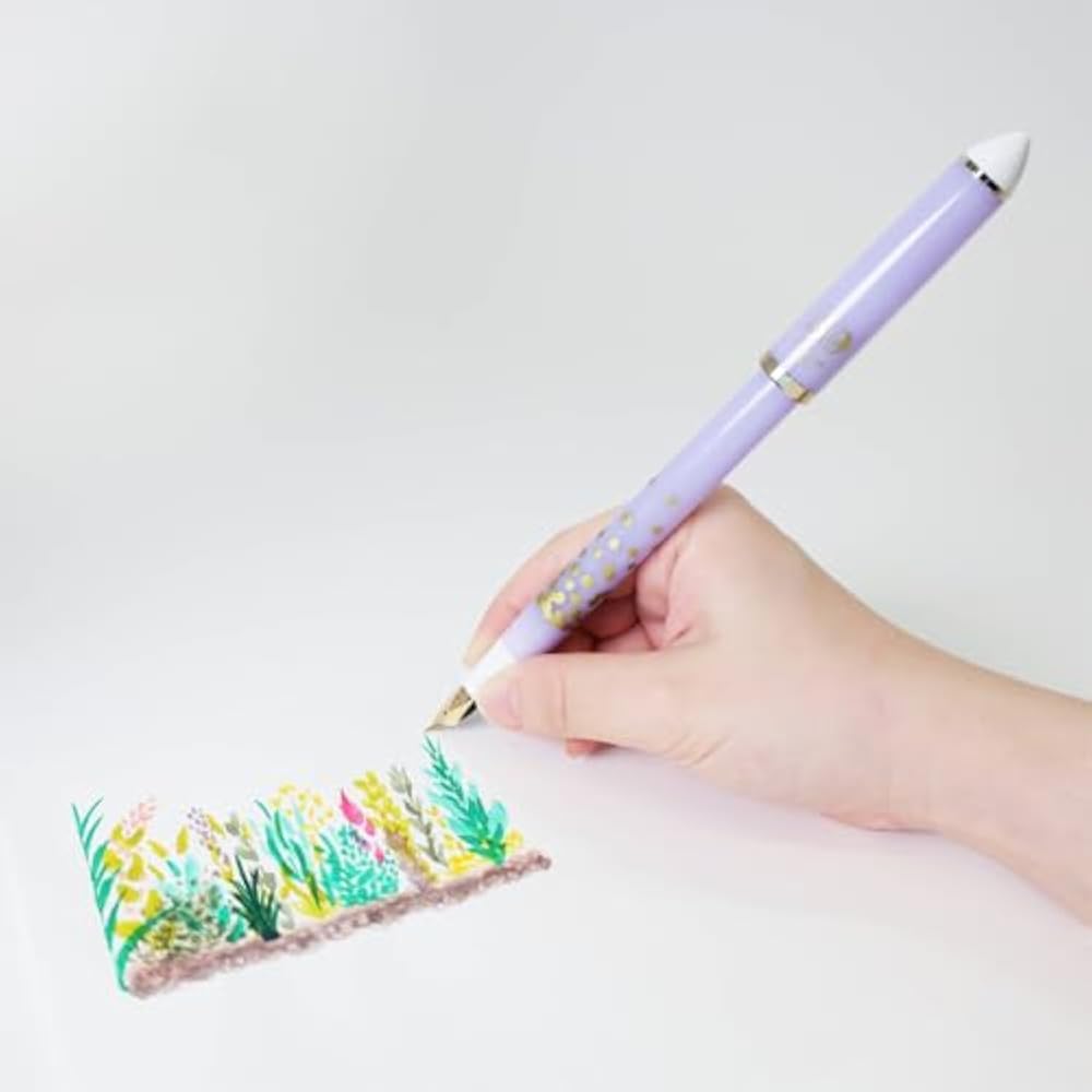 Sailor Fountain Pen DE Mannen Brush Writing Fountain Pen 30th Confetti Purple 40 Degrees 10-0343-050