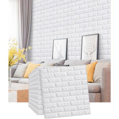 35X38.5cm Solid Color Living Room Wall Decoration 3D Self-adhesive Wall Sticker