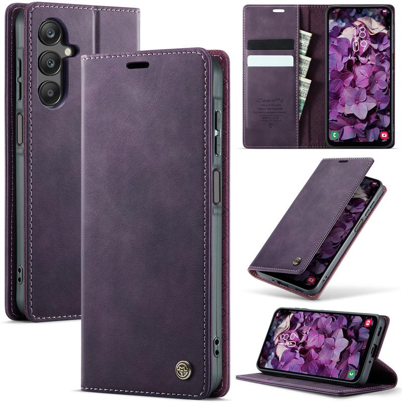Magnetic Flip Leather Phone Case For Samsung Galaxy S26 S25 FE S24 S23 Plus S22 S21 S20 Ultra A57 A17 A56 A36 A16 A55 A35 A15 A54 A34 A14 Wallet Cover