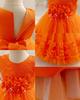 2024 High-Quality Girls' Princess Birthday and Evening Gown with Flowers
