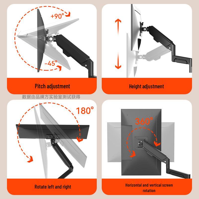 Jianleji Mobile Multi-Screen Stand for 1-4 Monitors, Office VESA Compatible