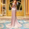 2024 Elegant Women's Prom Dress with Hot Stamping Floral Pattern and Fishtail Hem