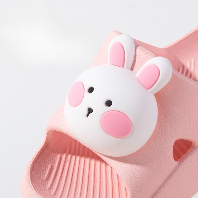 Cartoon Soft-soled Shoes - Boys' and Girls' Indoor Cute Flip-flops