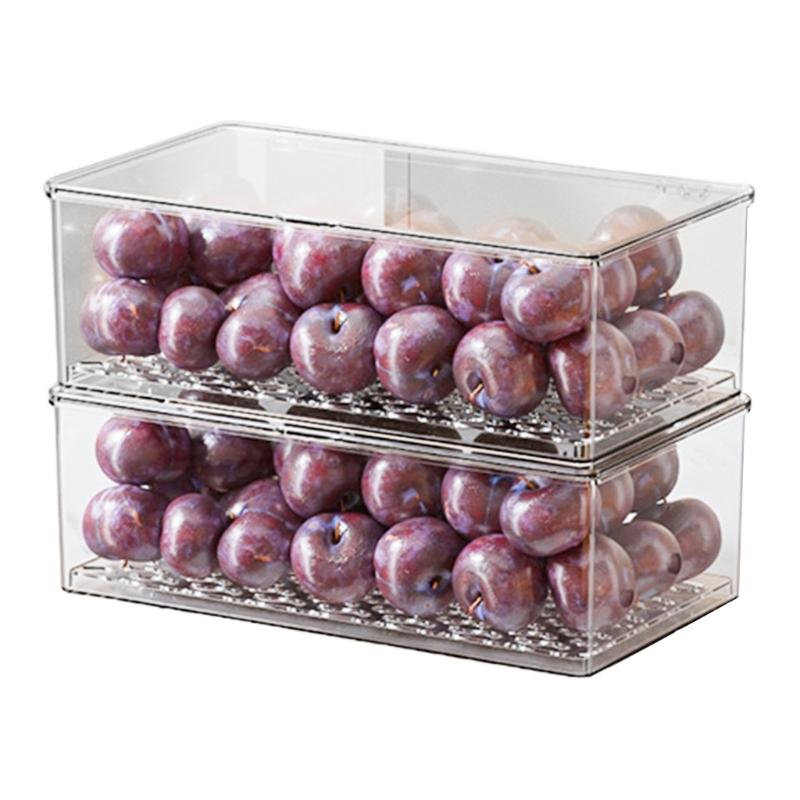 

Clear Plastic Stackable Pantries Drawers Large Capacity Kitchen Bathroom Storage Organizers With Removable Dividers 1