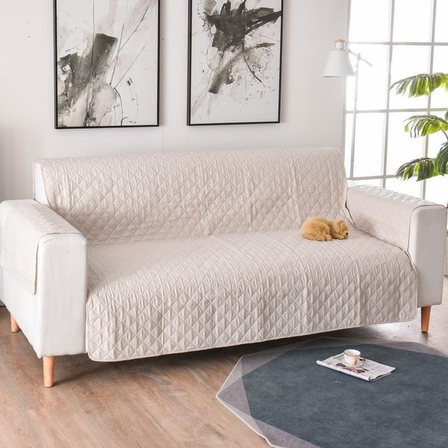Universal Quilted Sofa Cover For Living Room Dust Resist Pet Sofa Cushion Funda Sofa Furniture Cases Durable Durable