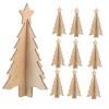 3D DIY Wooden Christmas Tree Ornament for Painting and Decoration