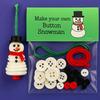 DIY Button Christmas Ornament Kit Stacked Colorful Buttons Christmas Snowman/Santa/Angel/Tree Craft Making Set