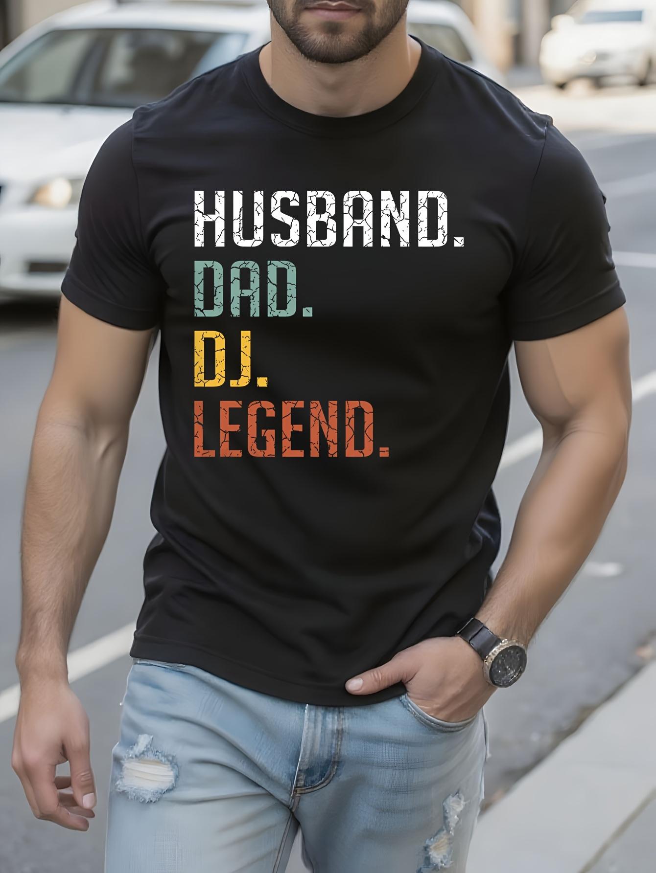 Funny Tshirt Funny Husband Dad DJ Legend Graphic Tshirt f... S