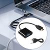1080P HDMIs Male to VGA Female Converter HDMIs to VGA Adapter with Audios Support for Video and Gaming For PC TV Laptop