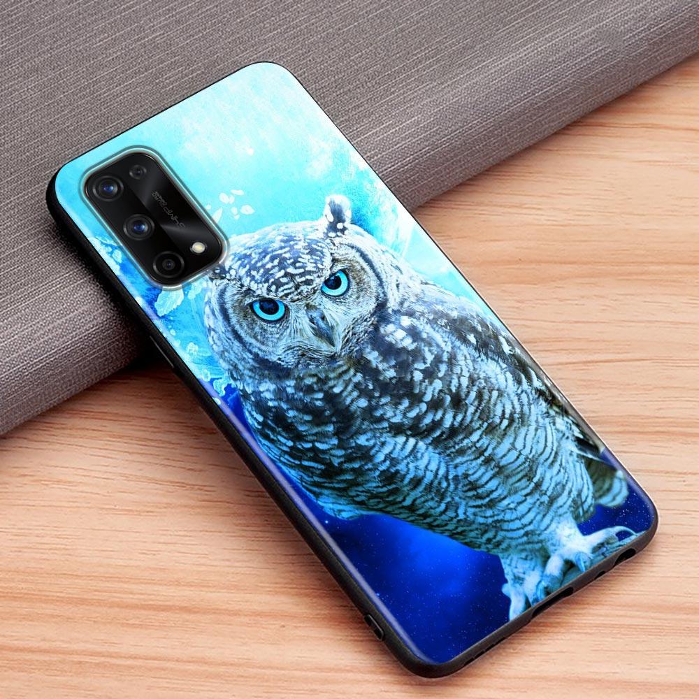 Cute Baby Owl Animal For Realme 10 Case Cover Realme 6 7 8 9 10 11 Pro Plus 8i C20 C21 C21Y C33 C35 C53 C55 Soft Silicone Cases