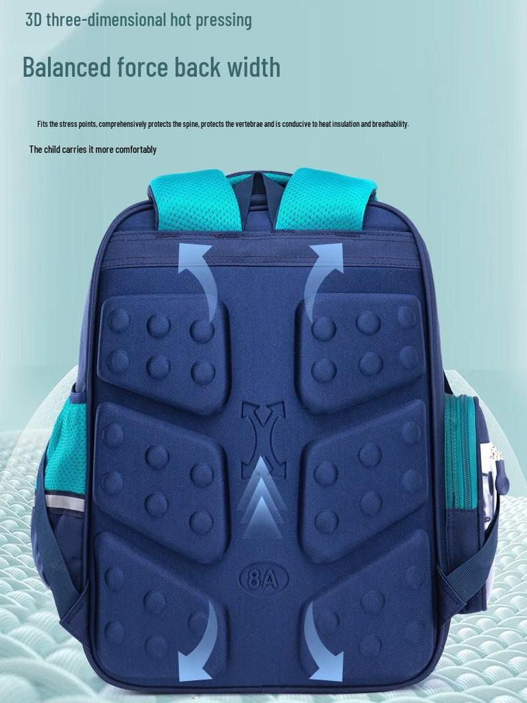 British Style Naruto Children's Backpack: Large Capacity for Grades 1-6, Unisex Double Shoulder Bag