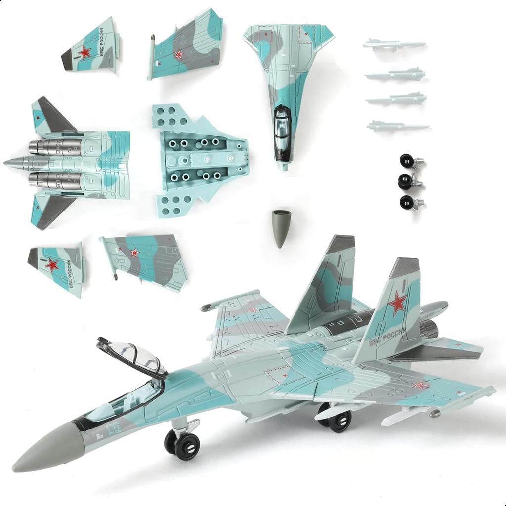 1/100 ABS Plastic Assembly SU-35S Model Plane Decoration Military Aircraft Toys for Children Collection Fighter