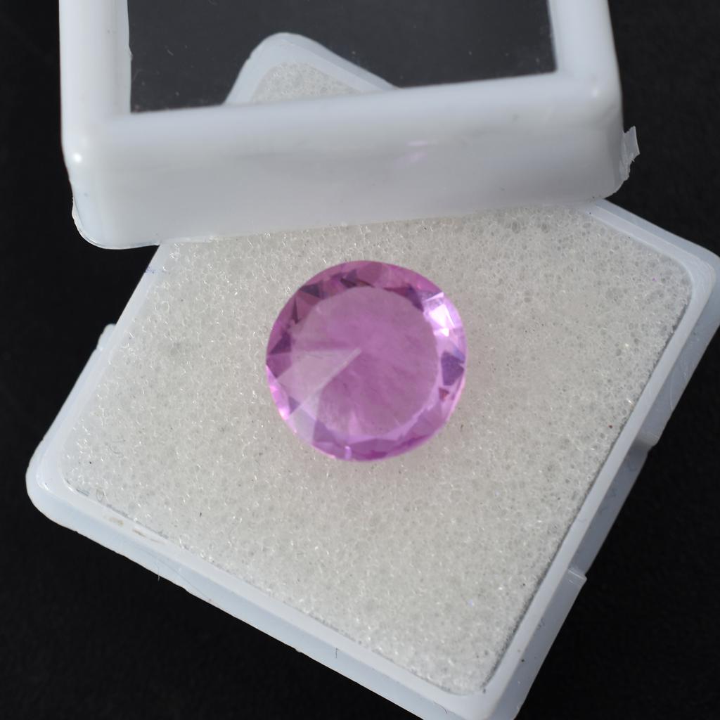 Natural Padparadscha Sapphire 6 Ct Round Stunning Certified Loose Gemstone
