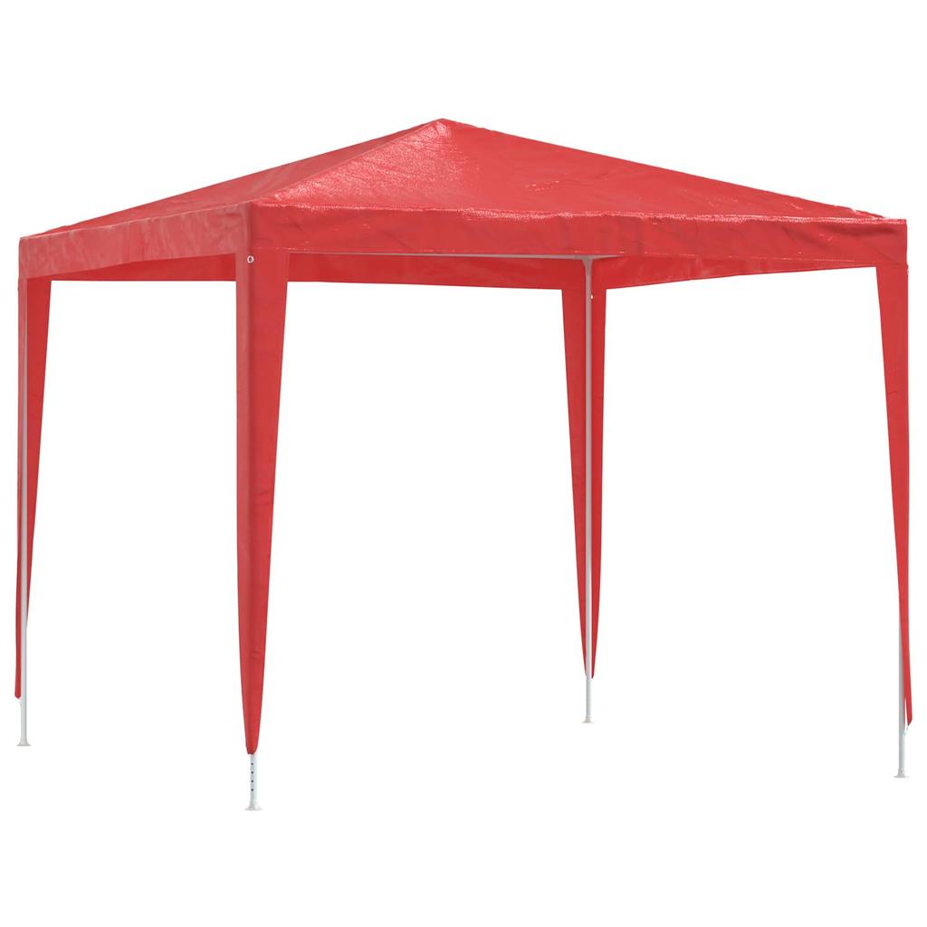 Party Tent 250 X 250 X 240 Cm Red PE and Steel