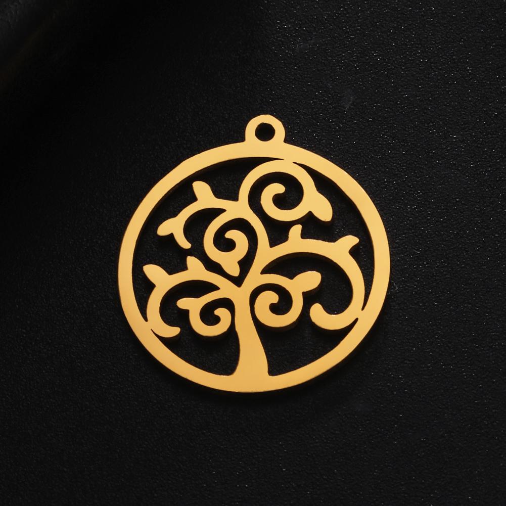 Teamer 5pcs Fashion Charms for Jewelry Making Stainless Steel Charm Pendant DIY Bracelets Necklace Jewelry Accessories Wholesale