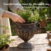 Decorative Planter Freestanding Plant Pot Modern Planting Vessel for Wabi-Aged