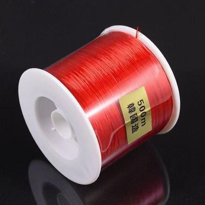 500m Korean Imported Flat Elastic Cord for Beading, Bodhi, and Crystal Crafts 0.8mm