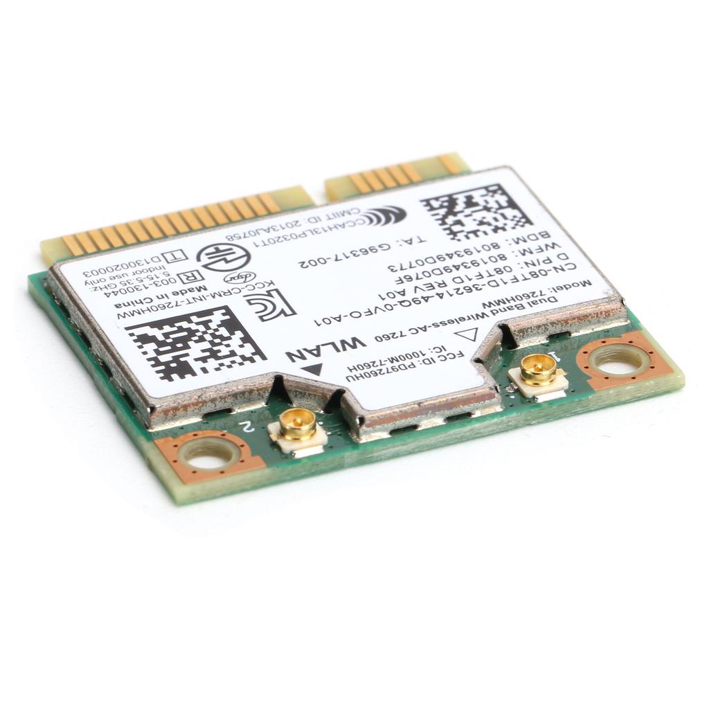 Mini PCIE Wireless Wifi Karte Dualband BT 4.0 Netzwerkmodul für Intel 7260 ac Dell 7260HMW