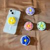 Korean Cute 3D Silicone Flower For Magsafe Magnetic Phone Griptok Grip Tok Stand For iPhone Wireless Charging Holder Finger Ring