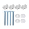 4pcs Tool Box Tie Downs Aluminum Alloy J Hook Mounting Kit for Pickup Truck Crossover Toolbox