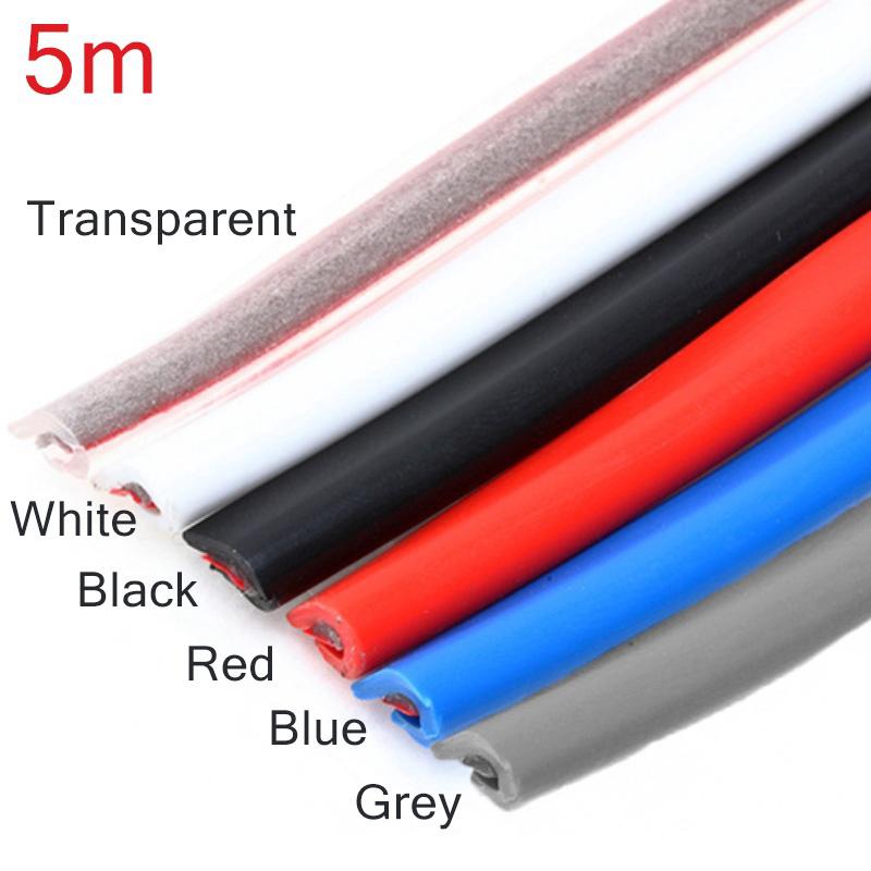 Buy Universal 5M Car Edge Guard Protector Moulding Trim Molding Strip Cover HU at affordable