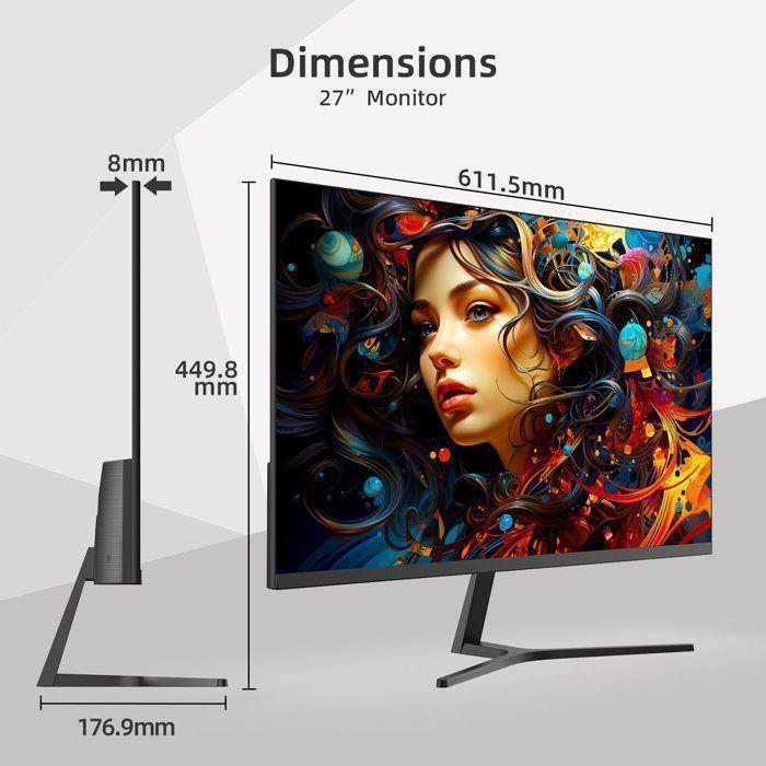 Moniteur PC - CHiQ - 27F650R -Écran PC -27'' - 100Hz - FHD (1920 X 1080) - IPS