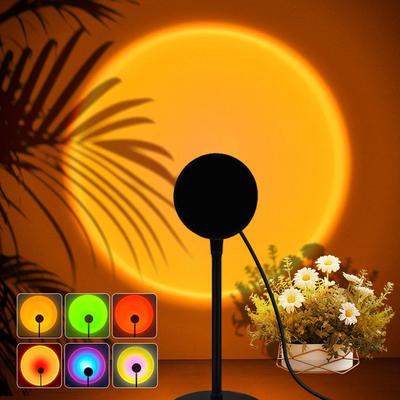 USB Sonnenuntergangslampe Sonnenuntergangsprojektor Stimmungslicht Wohnzimmer Schlafzimmer Nachtlicht Innendekor Bar Atmosphäre Fotografie Hintergrund