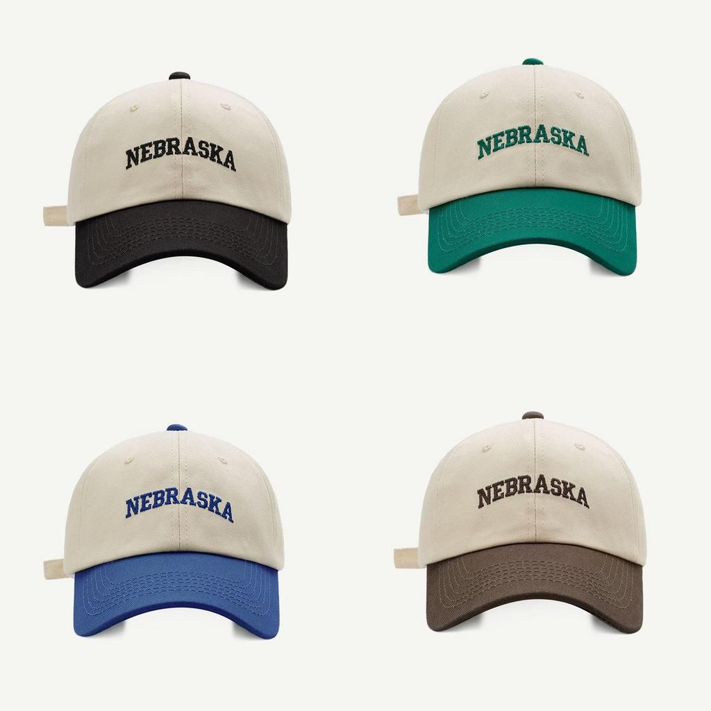 Padded Baseball Cap With Embroidered Lettering For Casual Outdoor Wear
