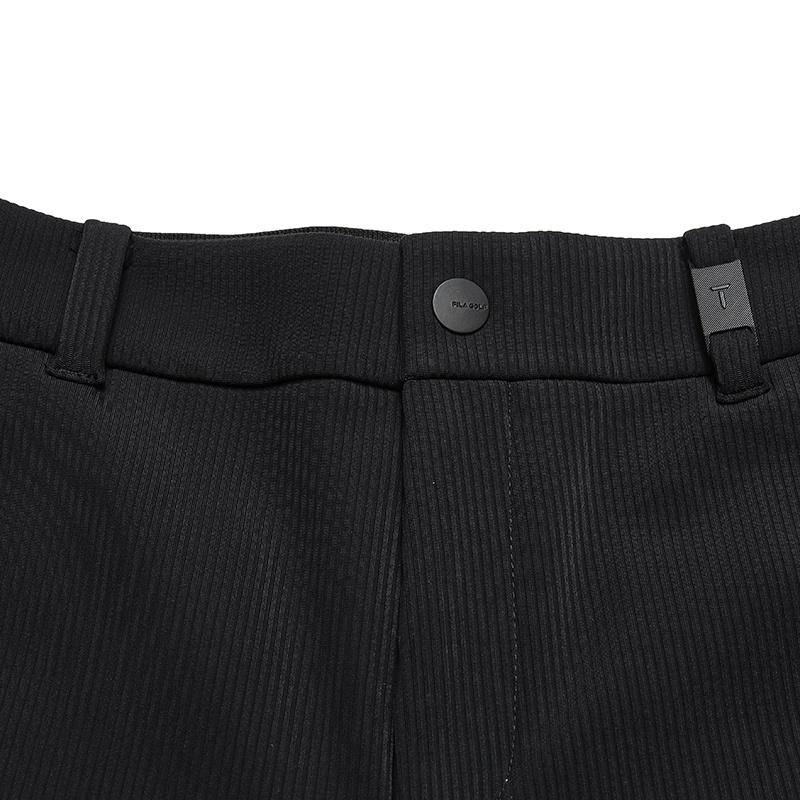 FILA Golf Series Simple Trendy Sports High-Quality Versatile Comfortable Soft Knitted Casual Pants Women bottoms Deep-Black A11W545604FBK