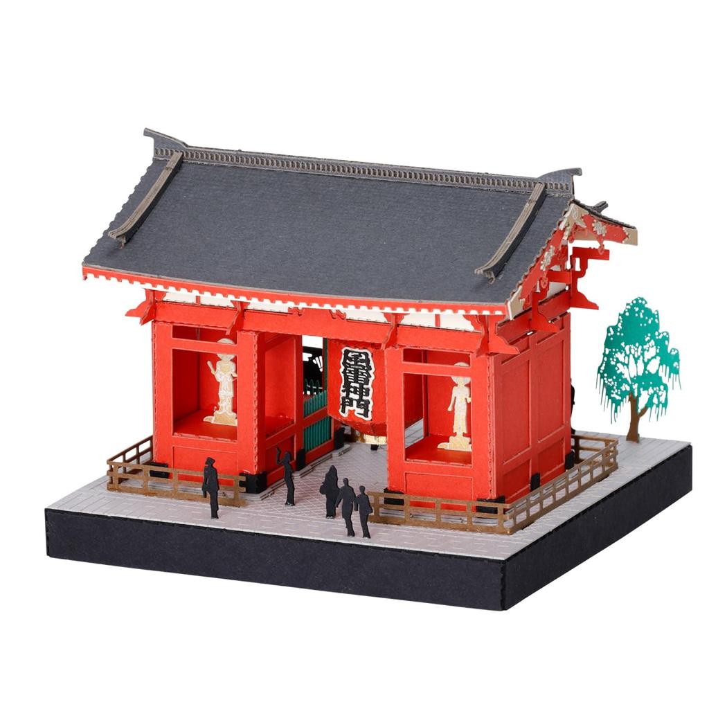 Kawada Papier Nano 360 Asakusa, 7 x 5,7 x 7 cm, Ab 12 Jahren, Papierbastelset, Miniaturbausatz, Innendekoration, PS-01