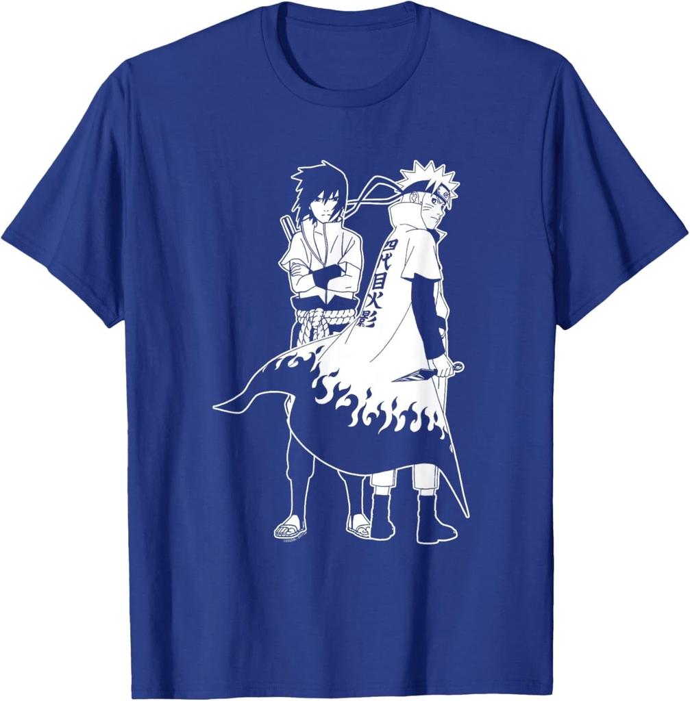 Naruto Shippuden Naruto and Sasuke Outline T-Shirt