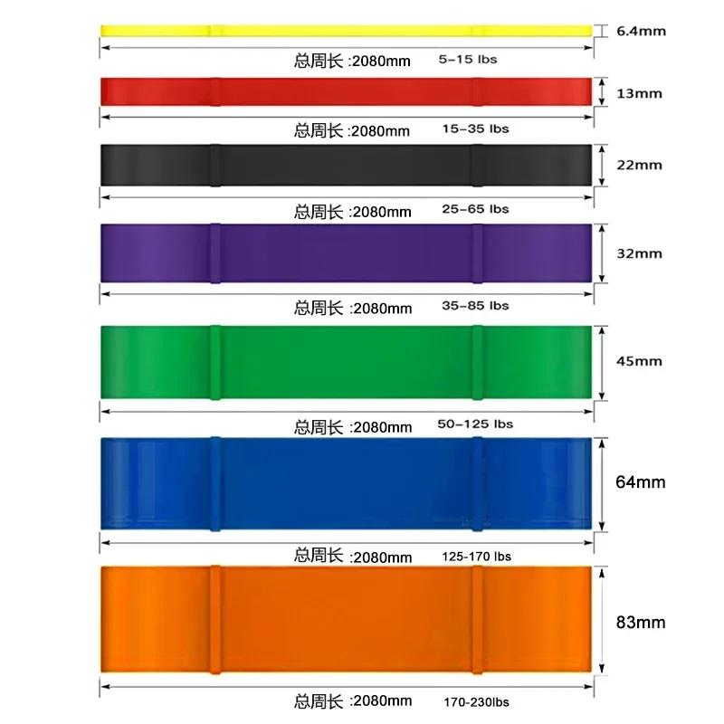 Latex Resistance Band Exercise Elastic Band For Sport Strength Pull Up Assist Band Heavy Duty Fitness Equipment