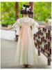 Girls' Summer Hanfu Fairy Dress - Ancient Style Tang Suit Skirt for 2026
