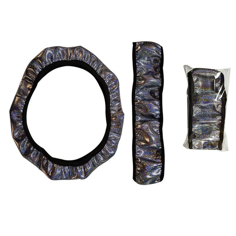 D Type Car Steering-wheel Cover For Girl Without Inner O Type For RENAULT-SANDERO For TOYOTA-RAV