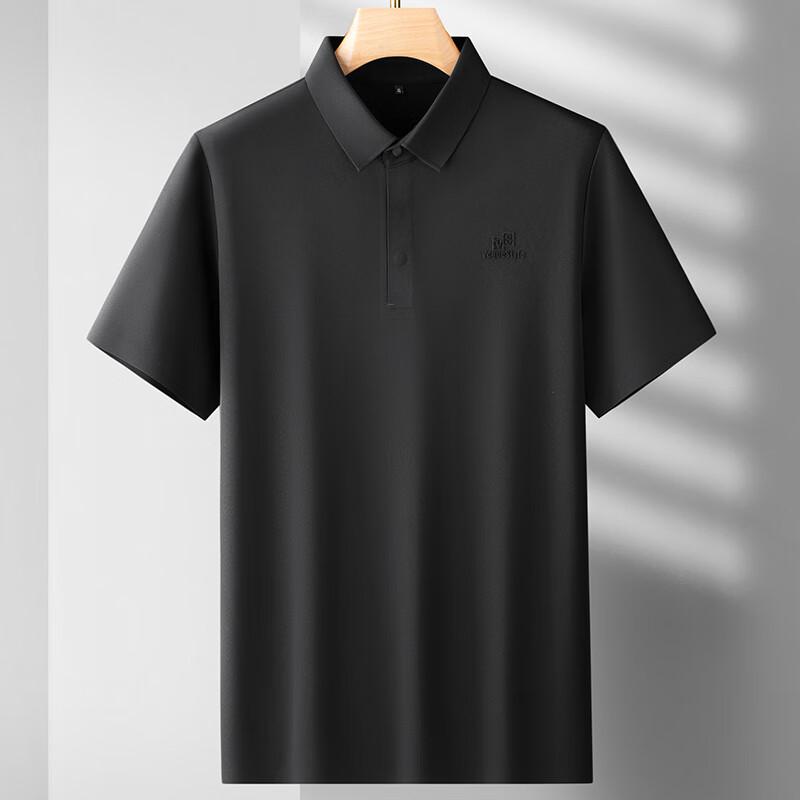 Мужская футболка-поло большого размера из ледяного шелка 2XL