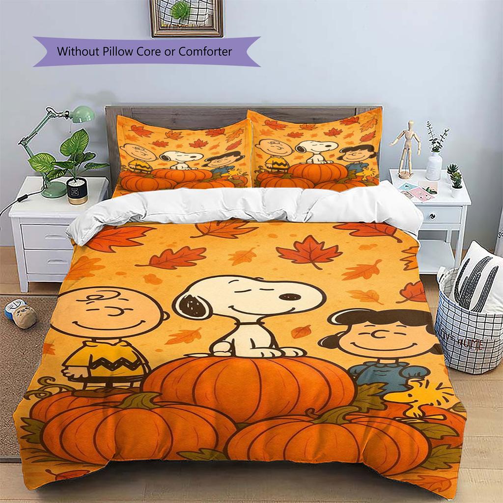 Snoopy Family Portrait Comfortable and Warm Bedding Set The Perfect Choice for Decorating Your Bedroom and Creating A Happy Home